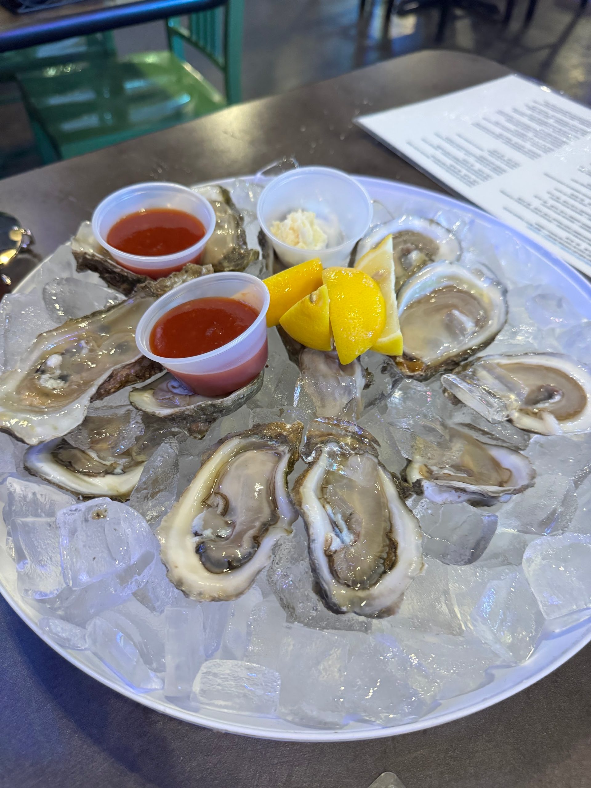 Oysters and boils for the table