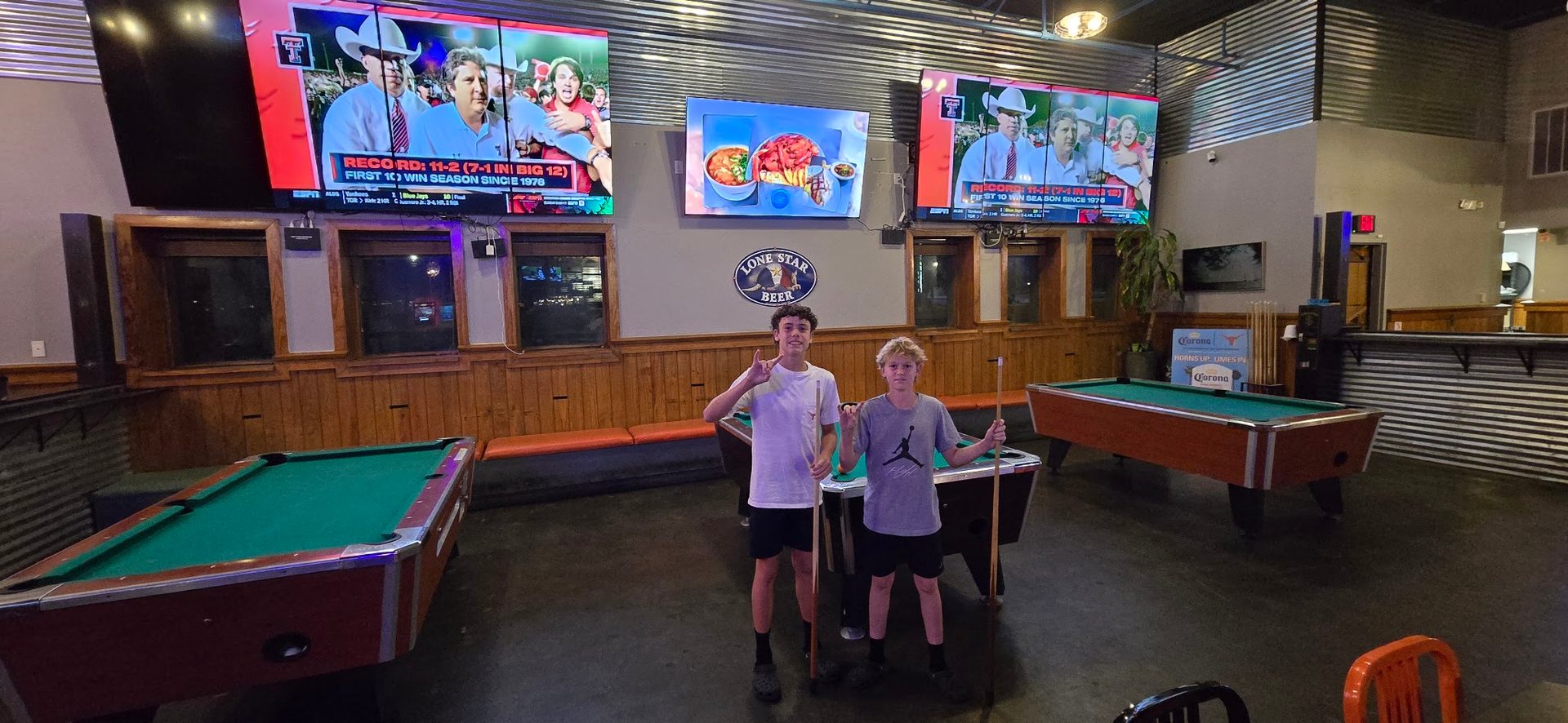 Pool tables, big screens, cold drinks