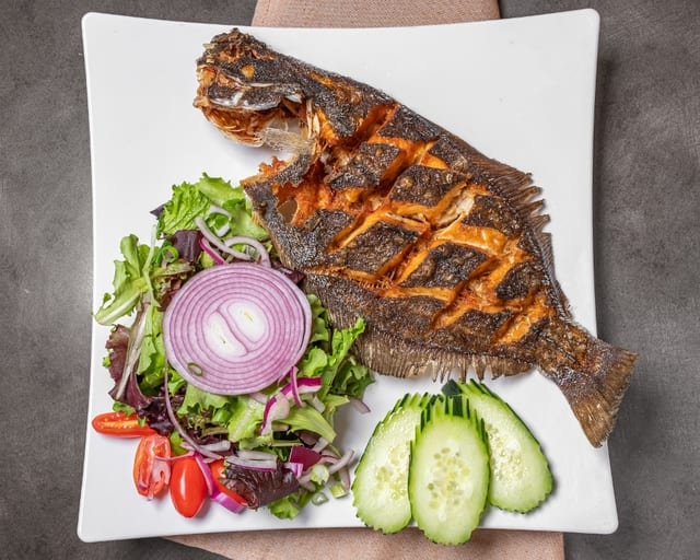 Blackened Filet Flounder.