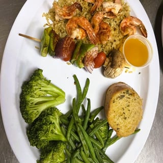 Half Shrimp and Veggies Kabob