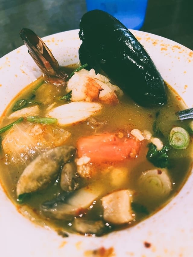 Bowl Tom Yum Seafood Soup.