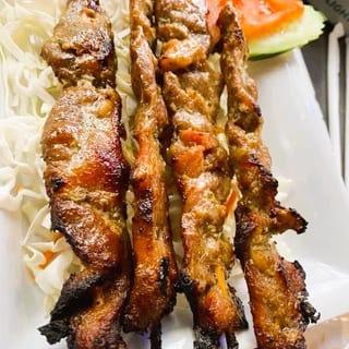 Satay-Grilled Marinated Skewered Meat