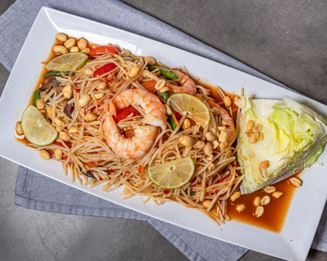 Papaya Seafood Salad (Som-Tum).
