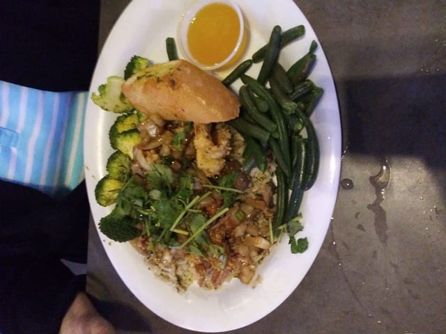 Ocean Blue Garlic Shrimp.