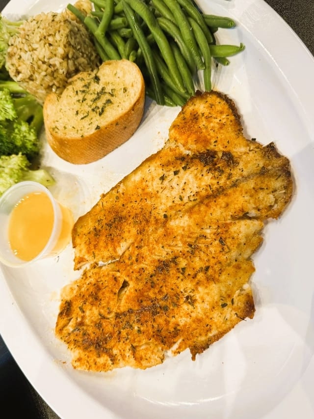 Broiled Filet Catfish.